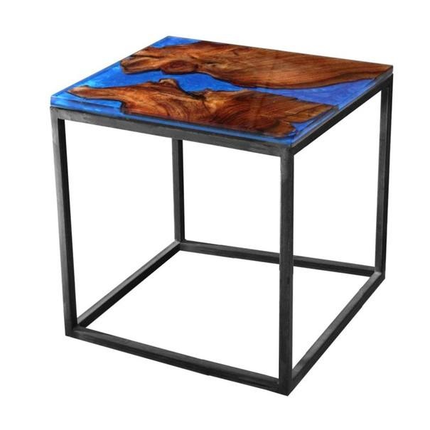 Odkládací stolek RESIN 50x50 cm