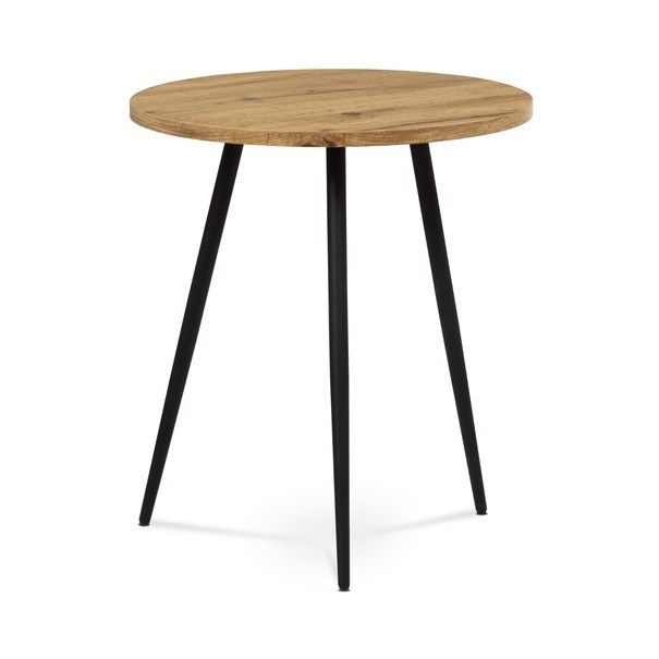 Přístavný stolek LUGO dub divoký/černá