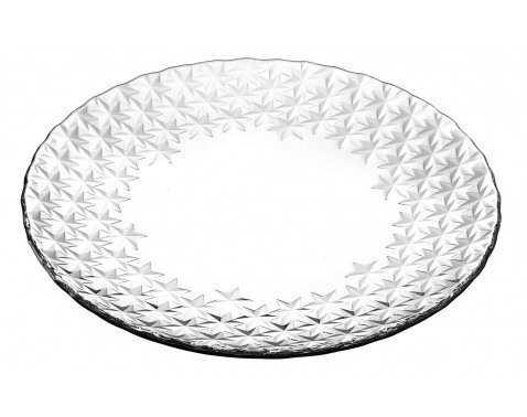 Mělký talíř 28 cm skleněný