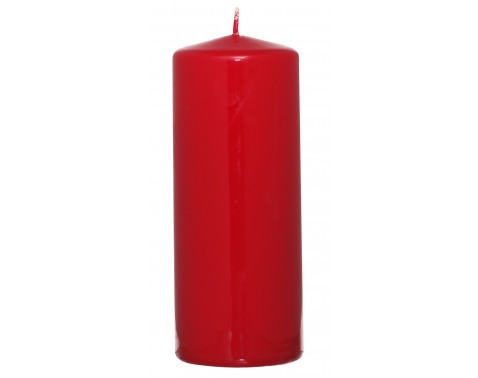 Válcová svíčka červená