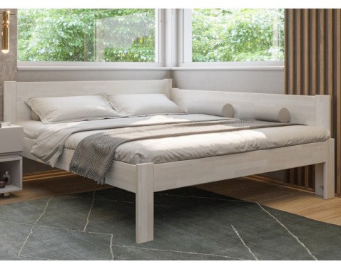 Rohová postel se zástěnou vpravo Fava P 180x200 cm