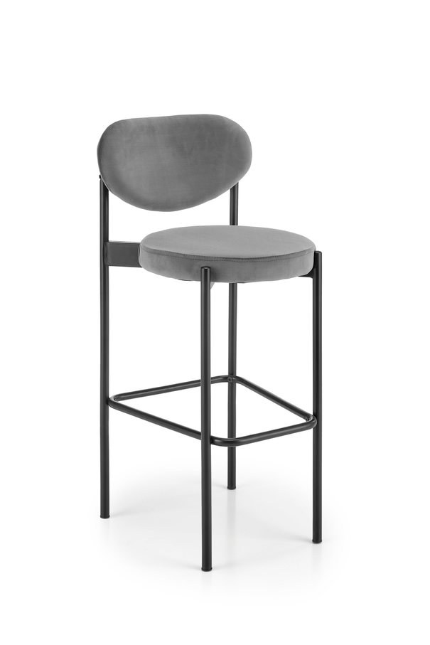 Barová židle SCH-108 šedá/černá