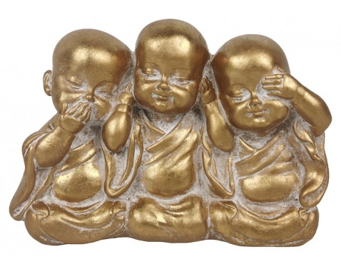 Dekorační soška Tři Buddhové 13 cm