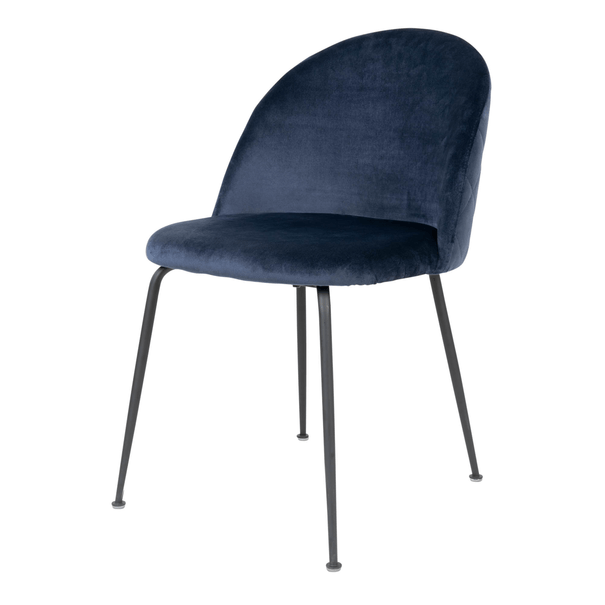 Jídelní židle GINUVI modrá/černá