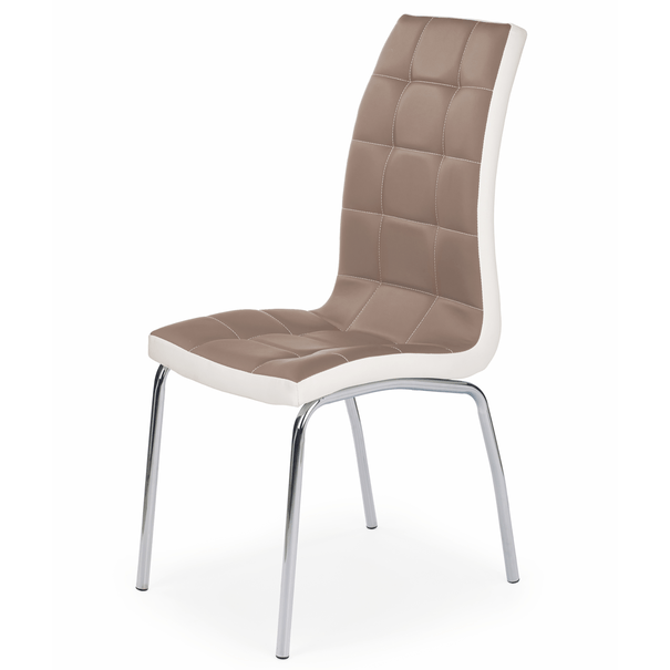 Jídelní židle SCK-186 cappuccino/bílá