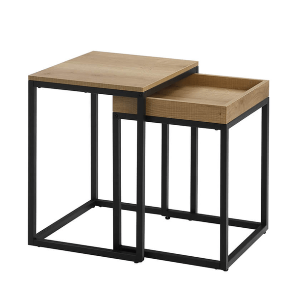 Přístavný stolek TAX hnědá/černá