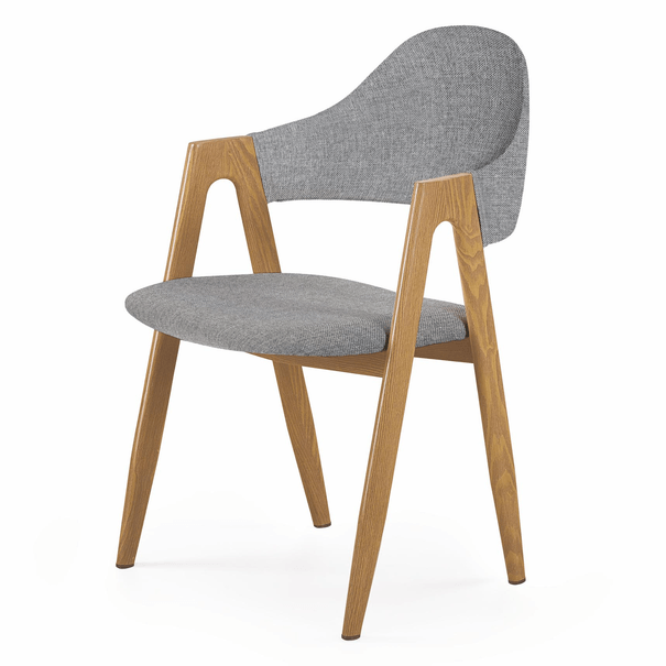 Jídelní židle SCK-344 dub medový/šedá
