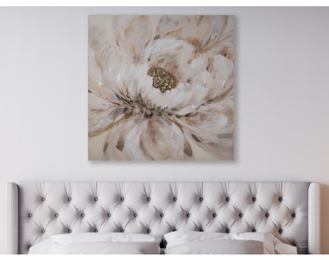 Ručně malovaný obraz Květina 100x100 cm